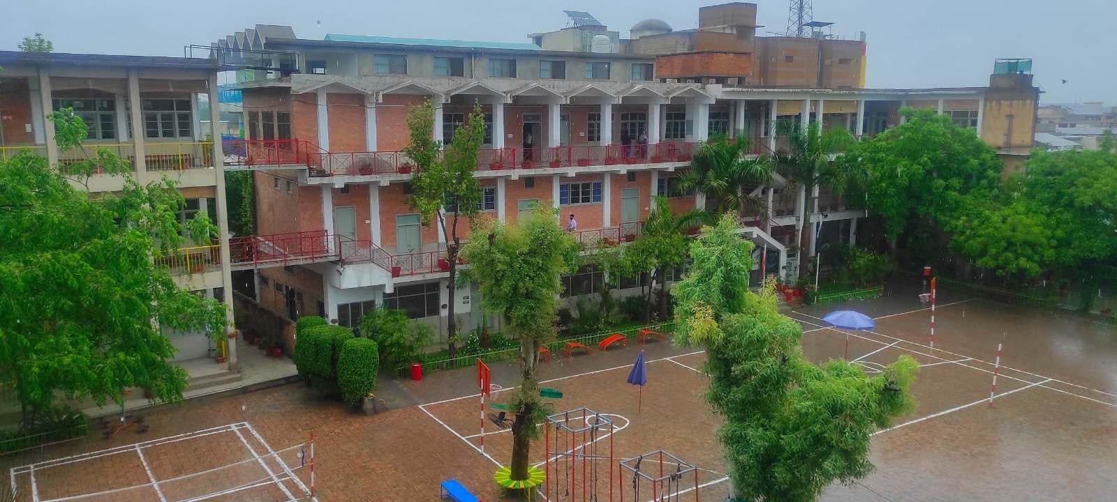Playground and campus grounds at Peshawar Model School Boys-II, Warsak Road